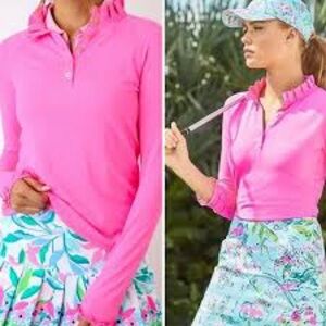 Lilly Pulitzer Luxletic Hutton Polo Size Small